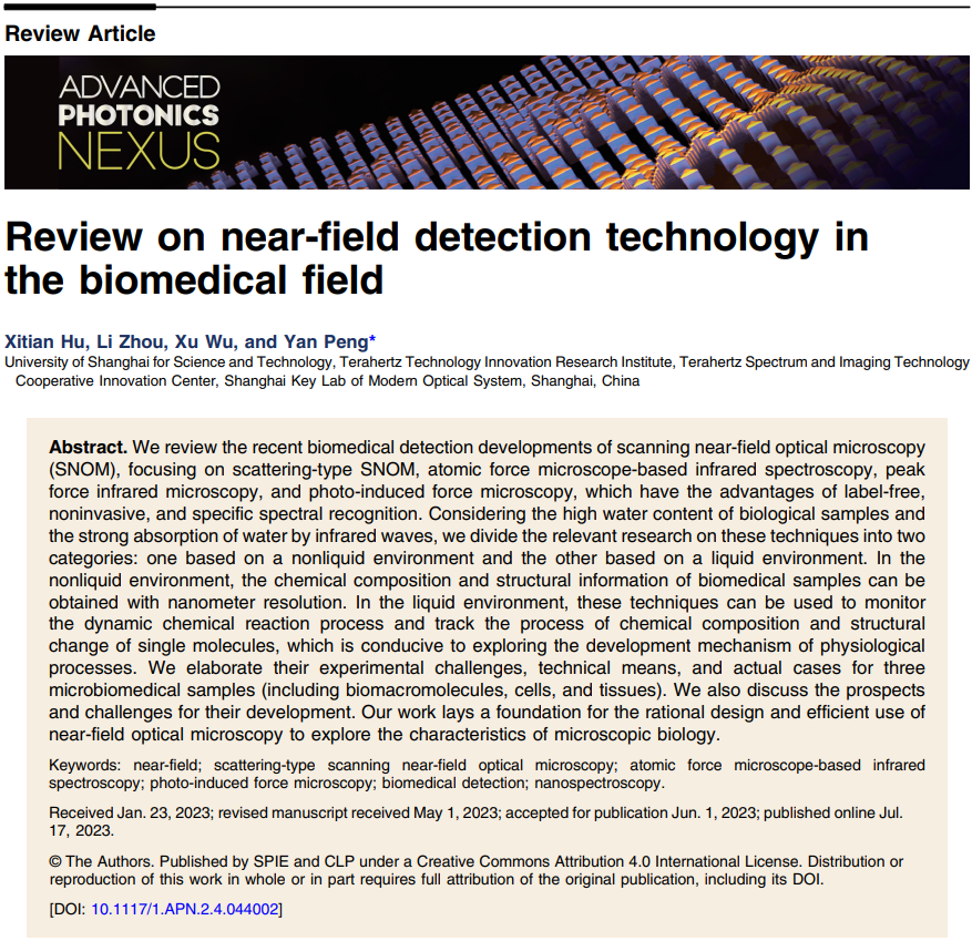 AP Nexus综述｜纳米级分辨率近场生物检测