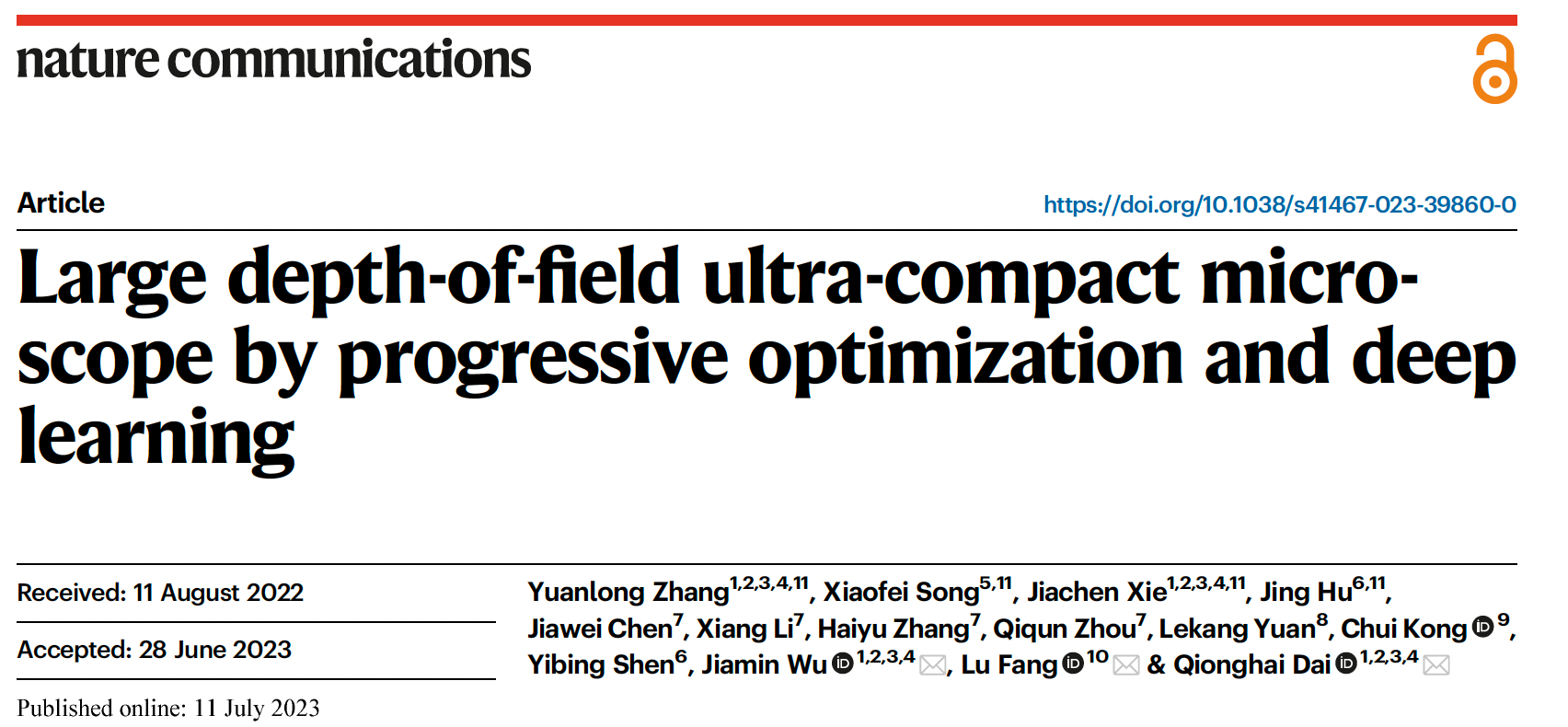 成像专题 | 集成化计算成像显微镜助力便携式诊断（Nature Communications）