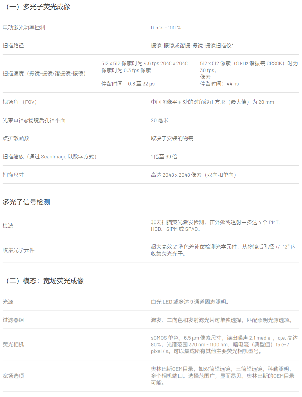 Prospective多光子显微镜MPC 常用仪器 第2张