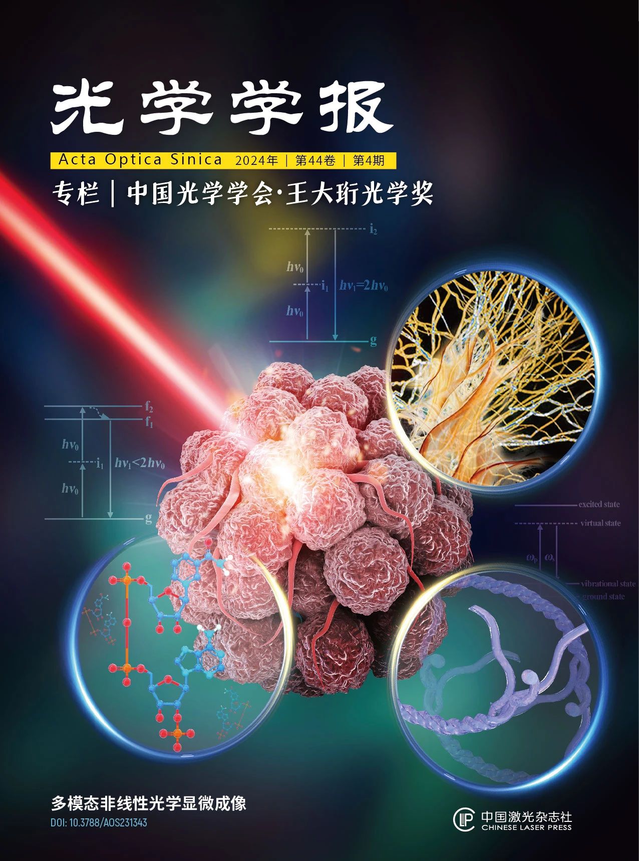 封面 | 生物体多维成像“利器”：多模态非线性光学显微成像技术