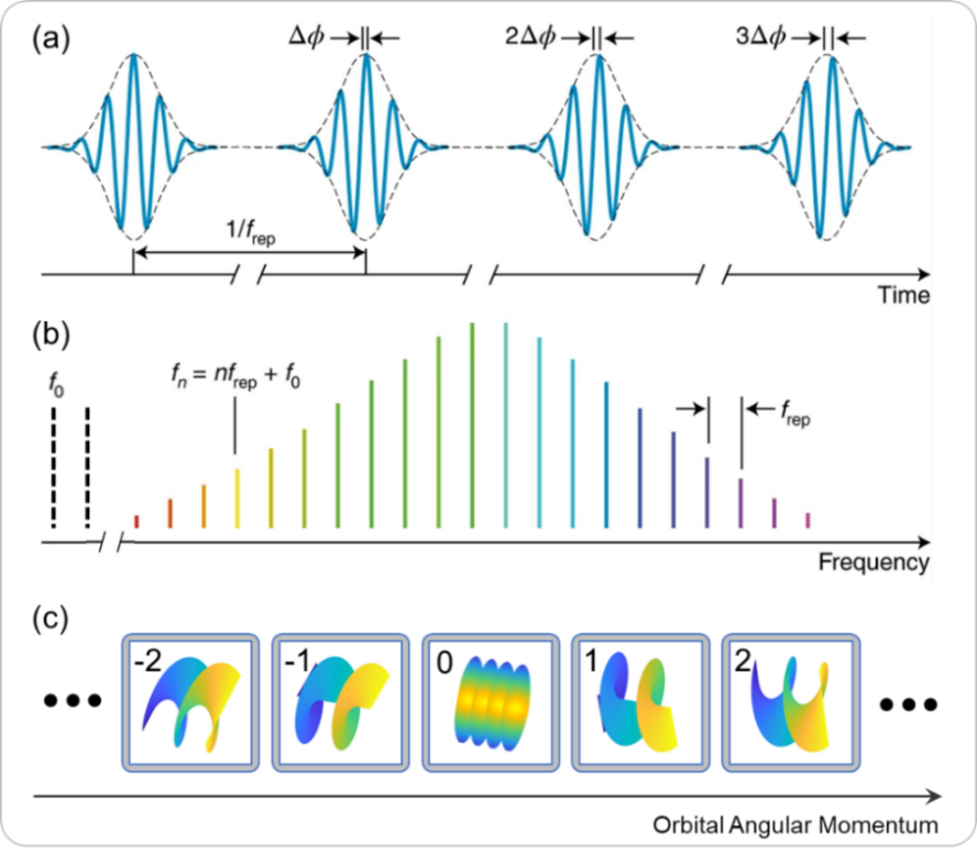 微腔涡旋频率梳“编织”脉冲光场 | 前沿进展